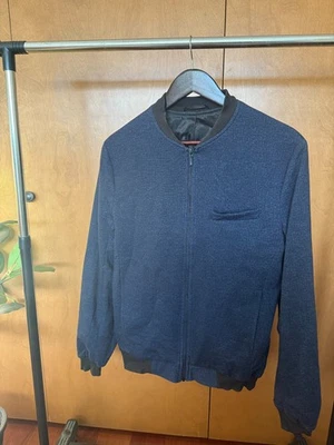 Chaqueta de bombardero Top Man azul marino para hombre (US 38) Foto 1 de 3