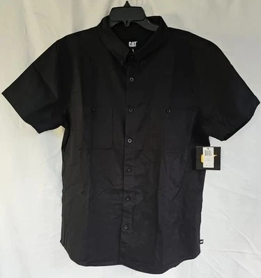 CAT.CLASSIC S/S OXFORD MEN'S SHIRT  COLOR BLACK SIZE L - Image 1 of 4