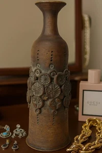 Mursell McLaughlin Pottery Cande Holder Brutalist Jackson Hole Wyoming 1939-2018 - Picture 1 of 10