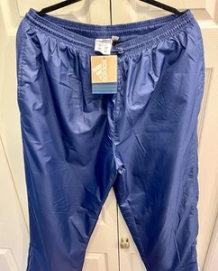 Neu VINTAGE Adidas Trainingshose XL Streifen Pull On Y2K Ankle Zip Neu mit Etikett Warm Up - Bild 1 von 24