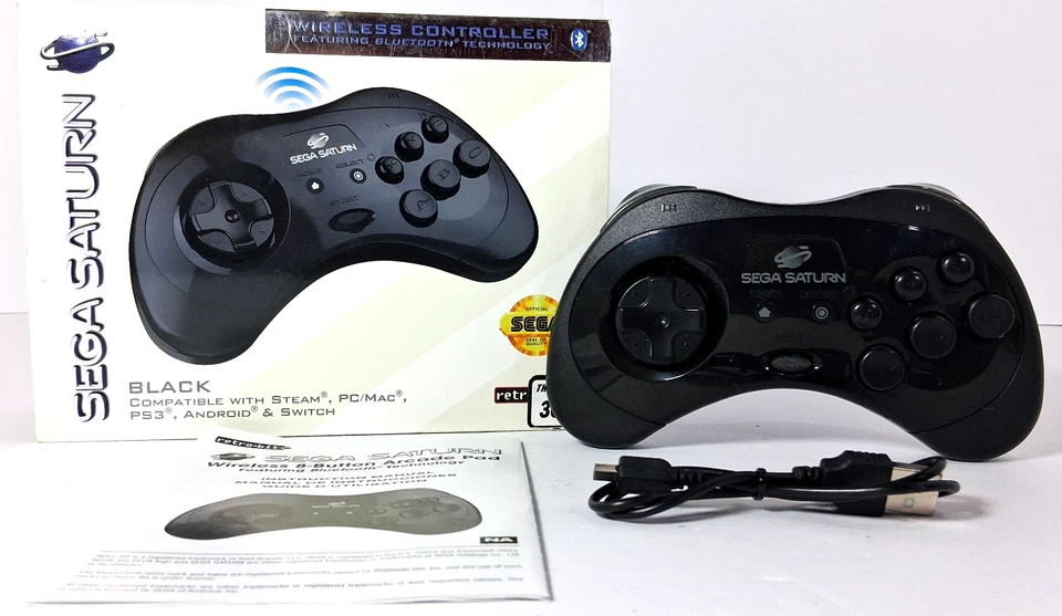 Sega Saturn Retro-bit Wireless Bluetooth Controller - Image 1 of 4