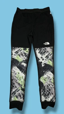 Pantalones de chándal The North Face para adolescentes con capa base de gofres estampado mediano Foto 1 de 4