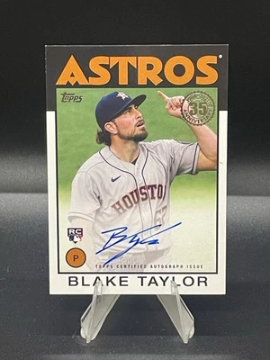 2021 Topps 1986 35th Anniversary Rookie Auto Blake Taylor #86A-BT - Image 1 of 2