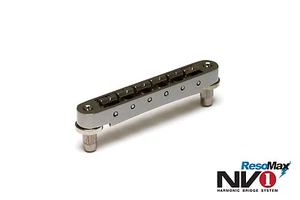 Graph Tech Resomax NV1 4mm Tune-o-matic bridge - Black Nickel - PM-8843-BN NEW - Picture 1 of 3