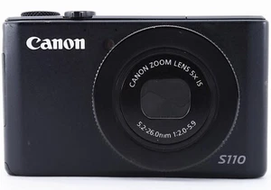Canon PowerShot S110 12.1MP Digital Camera Black made in Japan - Picture 1 of 5
