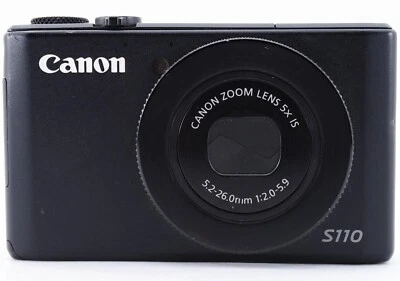 Canon PowerShot S110 12.1MP Digital Camera Black made in Japan - Image 1 of 4