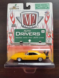 M2 MACHINES Auto Drivers ---1969 Dodge Charger Daytona HEMI--1:64--Yellow/Black - Picture 1 of 6