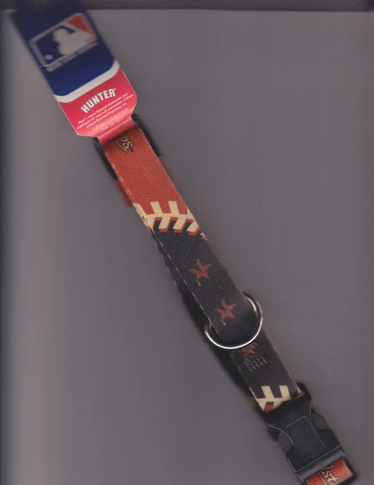 HOUSTON ASTROS Baseball Dog Collar MLB Hunter Small Size TX - Image 1 of 1
