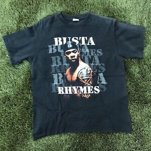 Vintage Y2K Busta Rhymes Dope Rap T-Shirt Size M Flawed