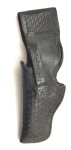Triple K Elden Carl Black LH Leather Duty Holster 4" S&W K Frame RARE 10893-LM - Picture 1 of 6