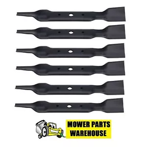 6 REPL JOHN DEERE GX20250 MOWER BLADES 48 CUT L120 L130 GY20568 91-108 330-619 - Picture 1 of 1