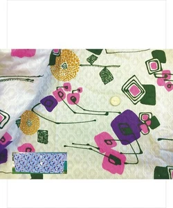 Vtg 3 yds x 44 in Abstract Floral Design Toyobo Original Prints It’s A Good Life - Picture 1 of 5