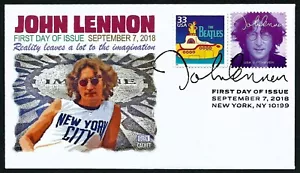 USA, SCOTT # 5314 & 3188-O, RARE GLEN FDC COVER - JOHN LENNON & THE BEATLES 2018 - Picture 1 of 1