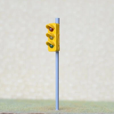 2 x traffic signal light O scale model railroad crossing walk led lamp #OR3 - Image 1 of 4