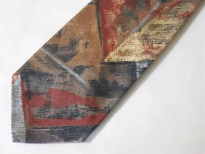 Corbata Algodón BASS Multicolor Abstracta 55 1/2" x 3 3/4" Foto 1 de 3