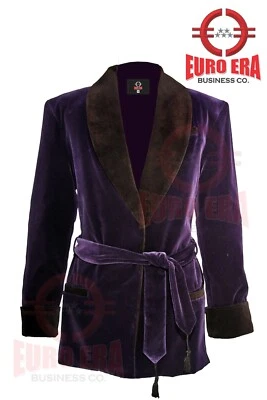 Jaqueta casaco smoking veludo roxo jantar festa novo visual real - Imagem 1 de 3