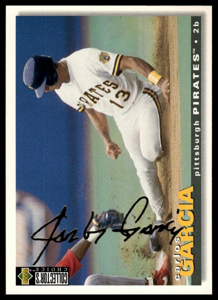 1995 Collector's Choice #376 Carlos Garcia Gold Signature - Image 1 of 2