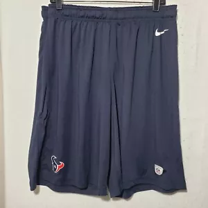 Houston Texans Shorts Men's XL Nike NFL Training Apparel Athletic Blue - Picture 1 of 17