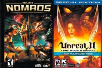 Project Nomads & Unreal II The Awakening XMP PC New Both Boxed XP Multiplayers - Image 1 of 3