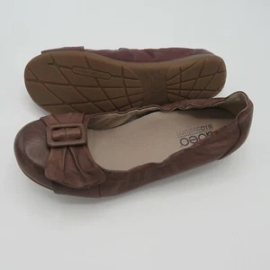 ABEO Tabitha Leather Slip On Ballet Flats Shoes Women's US 7 N Narrow - Picture 1 of 10