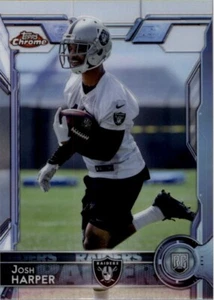 2015 Topps Chrome Refractor JOSH HARPER RC #123 OAKLAND RAIDERS 🏈 - Picture 1 of 1