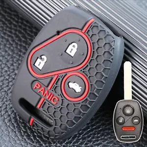 4 Button Key Fob Holder Cover Case Shell Silicone For Honda Accord Odyssey 2010 - Picture 1 of 7