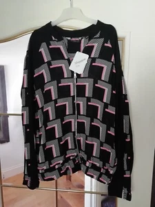 Dorothy Perkins Pink & Black Retro Print Lightweight Shirt Jacket UK Size 10 - Picture 1 of 5