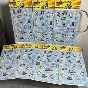 Menge 7 Nickelodeon Die Pinguine von Madagaskar Aufkleber 2 Blätter Neu 14 Insgesamt - Bild 1 von 24
