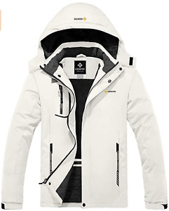 GEMYSE Men's Mountain Waterproof Ski Jacket Windproof Outdoor Winter Coat- Small