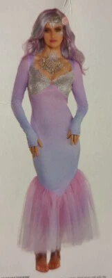 美人鱼童话礼服万圣节成人服装角色扮演尺寸(无毛壳) — 第 1/3 张图片