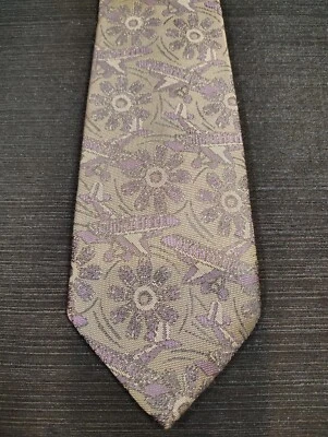 Vintage, Editions By Van Heusen, Made in USA, Flowers & Airplanes, 57" x 4" - Image 1 of 4