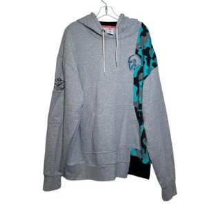 Disney Store Unisex XXL Star Wars The Mandalorian Hooded Sweatshirt Grogu Camo - Picture 1 of 12