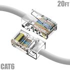 20 Fuß Cat6 RJ45 Ethernet LAN Netzwerk UTP Non-Boot Patchkabel Kupfer 24 AWG weiß