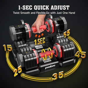110 Lbs Adjustable Dumbbells Set Weight Dumbbells Set Exercise Equipment Set 2 - Picture 1 of 10