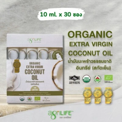 AgriLife Organic Extra Virgin Coconut Oil Cold Pressed in Sachet HairSkin Health - Image 1 of 4