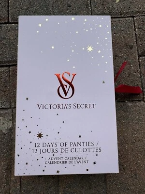 VICTORIA'S SECRET 12-Pack Bikini Panties Holiday Advent Calendar Size XXL - Image 1 of 4