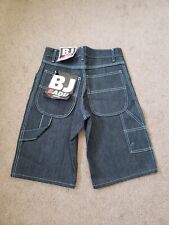 NWT Vintage Y2K BJ Badu Size 16 Boys Baggy Jnco Style Jean Shorts Goth Grunge 