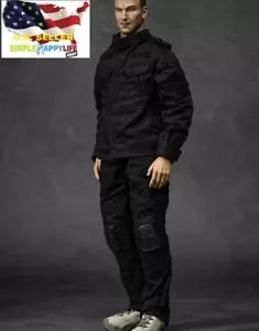 1/6 male black combat suit for 12" figure soldier worldbox phicen hot toys ❶USA❶ - Picture 1 of 3