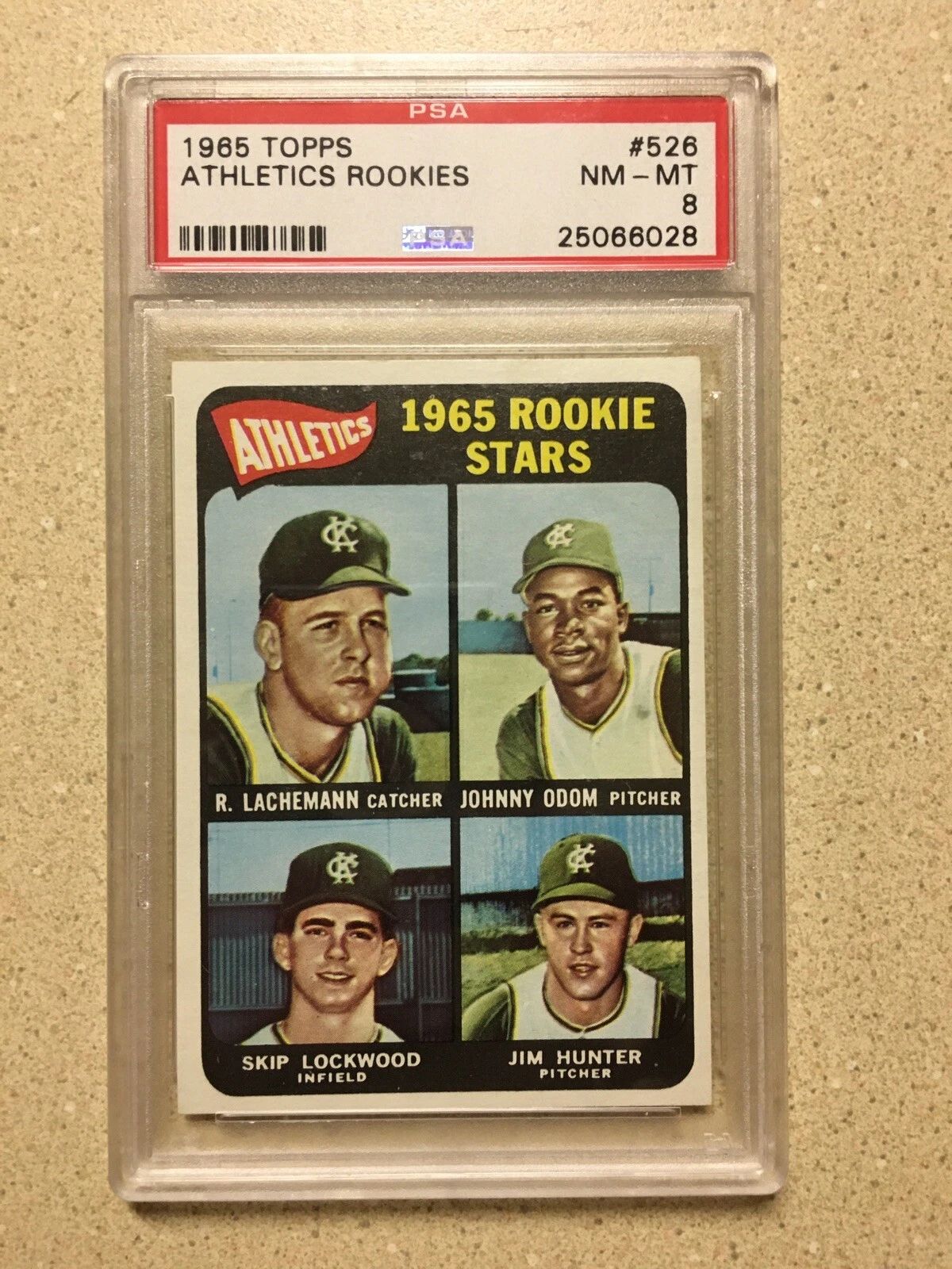 Catfish Hunter 1965 Topps 526 Rookie Stars Price Guide Sports Card