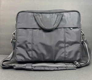 Dell Deluxe Laptop Notebook Black Carry Carrying Case Bag Strap Genuine OEM EUC - Picture 1 of 15