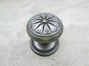 Emtek Tuscany Collection Silver Patina Handle Round, Removed From A Display - Picture 1 of 5
