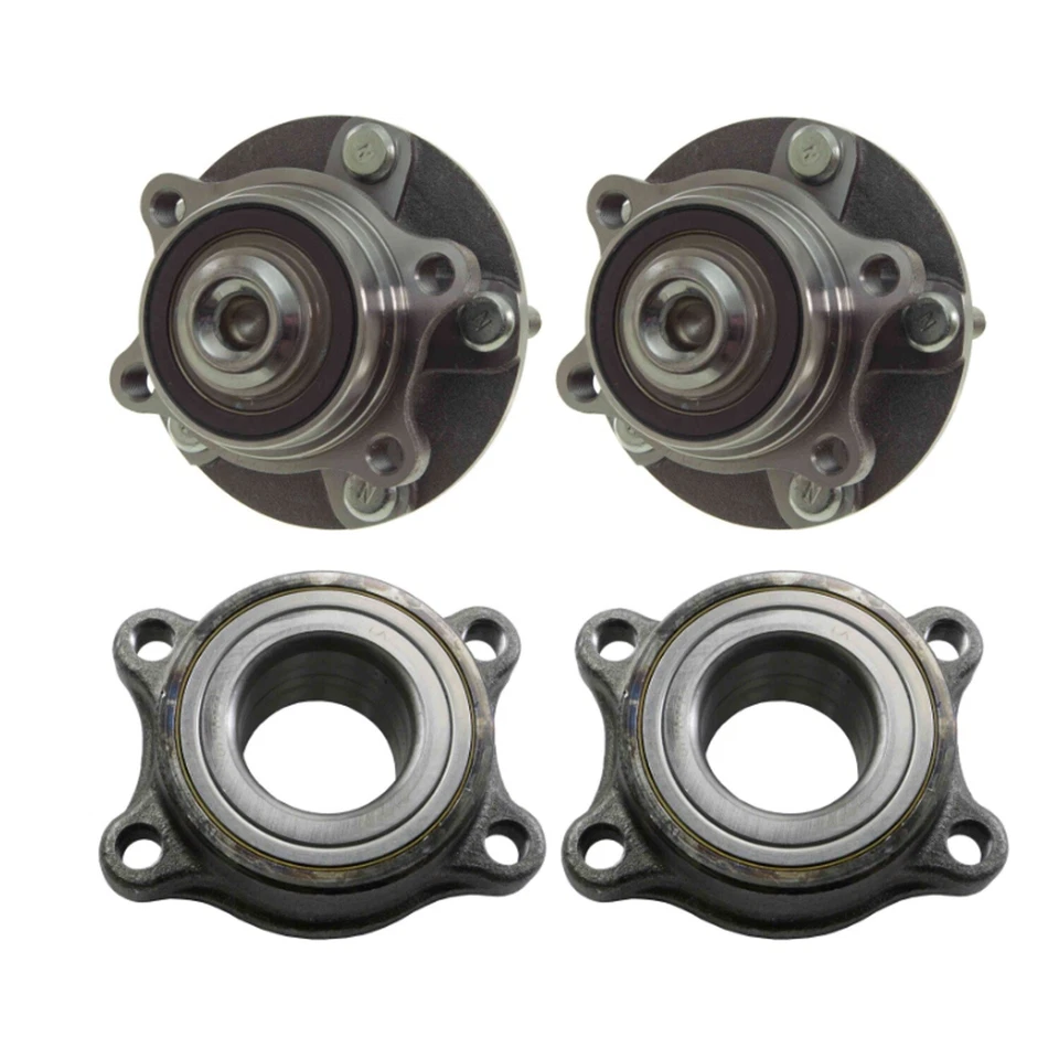 Kit de conjuntos de cojinetes y bujes de rueda delantera y trasera Moog para Infiniti G35 350Z Foto 1 de 1