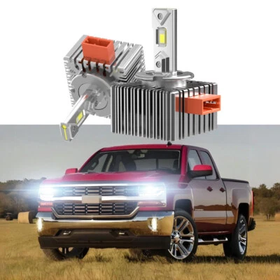 Custom HID to LED Headlight Bulbs D5S for Chevy Silverado 1500 2016-2018 — 第 1/4 张图片