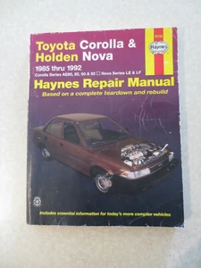 1985 - 1992 Haynes Toyota Corolla & Holden Nova service manual //- -- - Picture 1 of 1