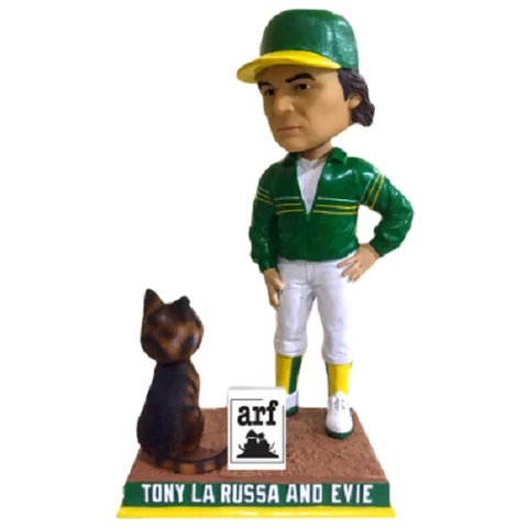 Tony La Russa and Evie Oakland Athletics A's 30th Anniversary Bobblehead Cover