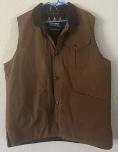 Barbour Beauchamp Weste braun A396 XXL Wachsbeschichtet Vest **LESEN** - Bild 1 von 12