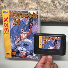 WOLFENSTEIN 3D for the Sega 32x with case & cover art.