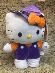 HELLO KITTY HALLOWEEN WITCH PORCH DOOR STEPPER PLUSH SANRIO 2025 NWT - Picture 1 of 5