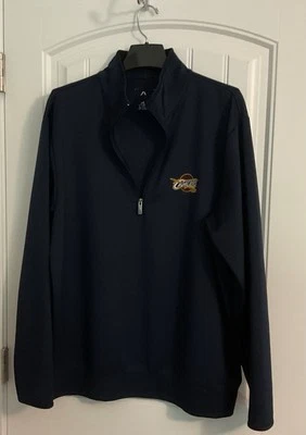 Antigua Cleveland Cavalier 1/4 Zip Jacket Mens XL, Blue Long Sleeve Pullover - Image 1 of 4