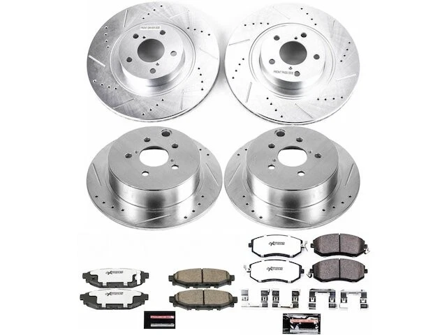 Kit de pastillas de freno delanteras y traseras y rotor para Subaru XV Crosstrek HC984SJ 2013-2015 Foto 1 de 1